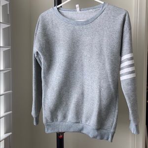 YesStyle grey crewneck with stripes